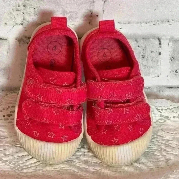 Toddler cat and‎ jack pink shoes with stars - Picture 1 of 6